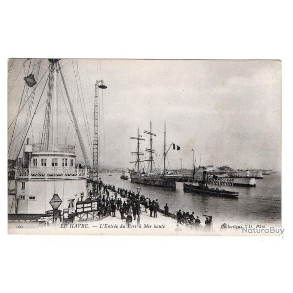 CPA- Marine LE HAVRE - L'Entre du Port a Mer haute N3304