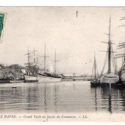 CPA- Marine LE HAVRE - Grand Ycbt au bassain du Commerce N°3303