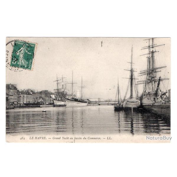 CPA- Marine LE HAVRE - Grand Ycbt au bassain du Commerce N3303