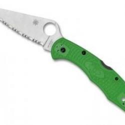 Couteau Spyderco SALT 2 lame à dents acier LC200N à cran