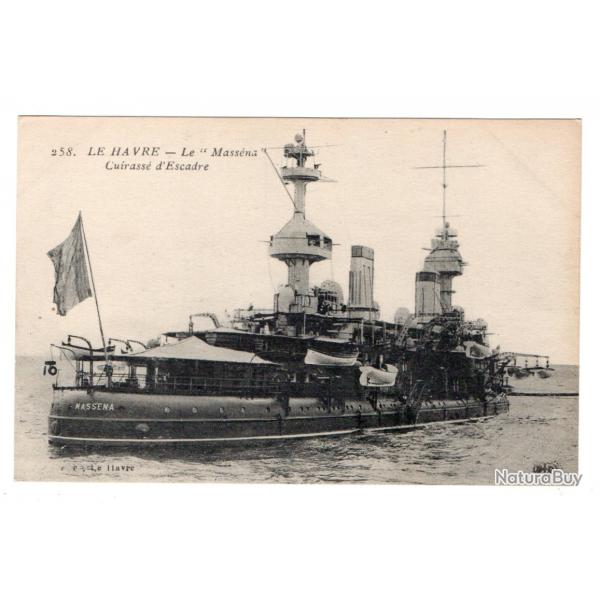 CPA- Marine LE HAVRE - Le " Massens Cuirasse  d'Escadre N3324