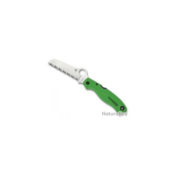 Couteau Spyderco ATLANTIC SALT lame style pied de mouton  dents acier LC200N  cran
