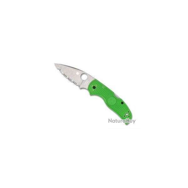 Couteau Spyderco NATIVE 5 SALT lame  dents acier LC200N  cran