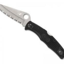Couteau Spyderco PACIFIC SALT 2  lame à dents acier H-2 à cran
