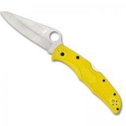 Couteau Spyderco PACIFIC SALT 2 JAUNE lame acier H-2 à cran