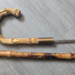 canne  épée  lame fine