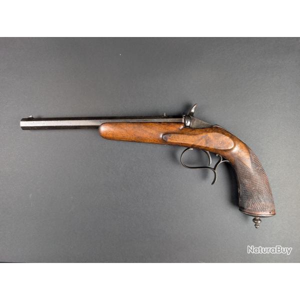 Pistolet de tir de salon systme Flobert XIX me