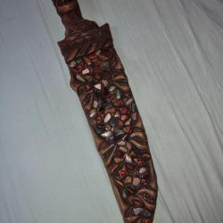 Grand Couteau tiki pierre