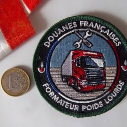 écusson collection douanes Françaises formateur poids lourds insigne tissu