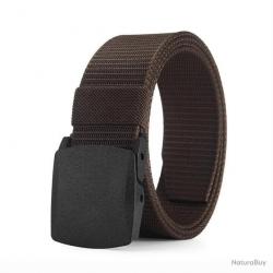CEINTURE À BOUCLE AUTOMATIQUE - MARRON - LIVRAISON GRATUITE