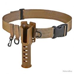 Ceinture avec porte canne universel - kaki - LIVRAISON GRATUITE