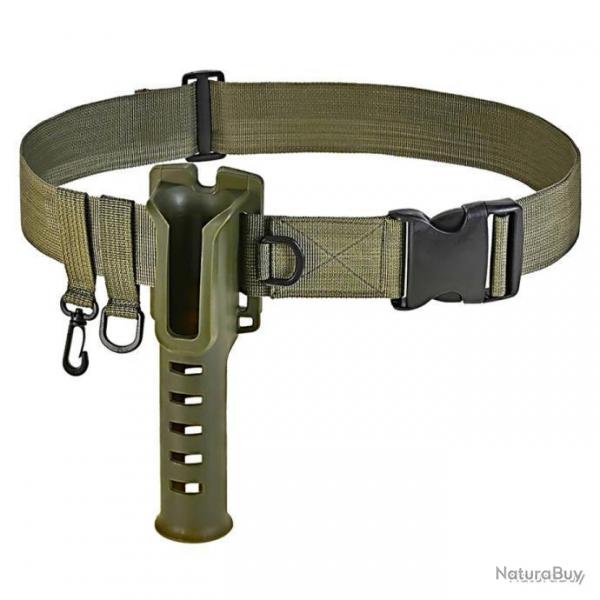 Ceinture avec porte canne universel - vert - LIVRAISON GRATUITE
