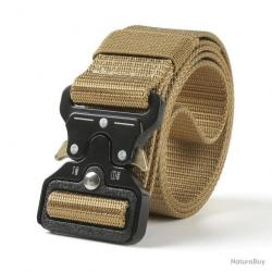 CEINTURE TACTIQUE À LIBÉRATION RAPIDE - BOUCLE PAPILLON KAKI - LIVRAISON GRATUITE