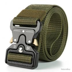 CEINTURE TACTIQUE À BOUCLE PAPILLON - VERT/OR - LIVRAISON GRATUITE