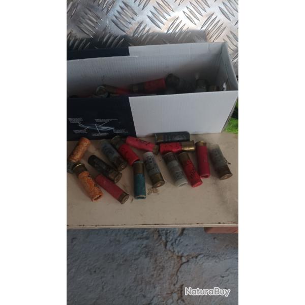Lot de cartouches calibre 12 devintage