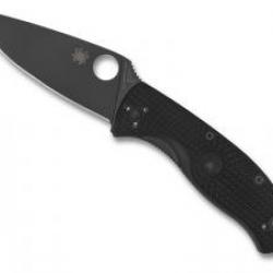 Couteau Spyderco TENACIOUS   lame noire acier 8Cr13MoV à cran intérieur