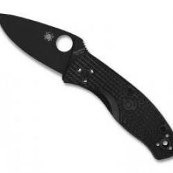 Couteau Spyderco PERSISTENCE lame noire acier 8Cr13MoV à cran intérieur