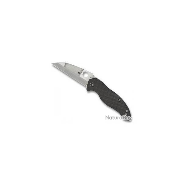 Couteau Spyderco CANIS lame Wharncliffe acier CPM-S30V avec mcanisme  compression lock 
