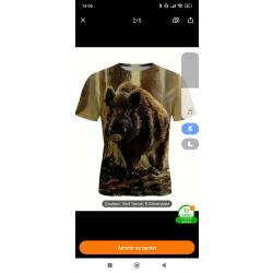 T-shirt chasse sanglier