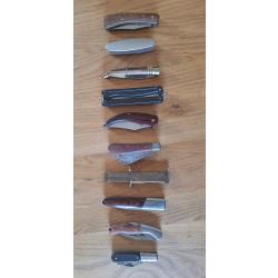 Lot de couteaux de poche