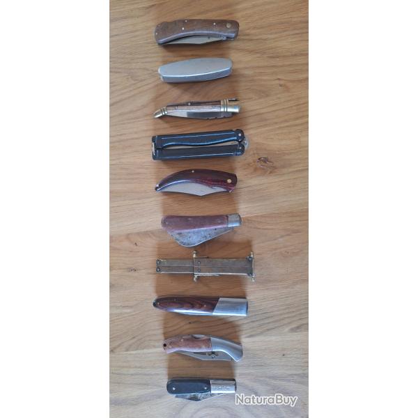 Lot de couteaux de poche