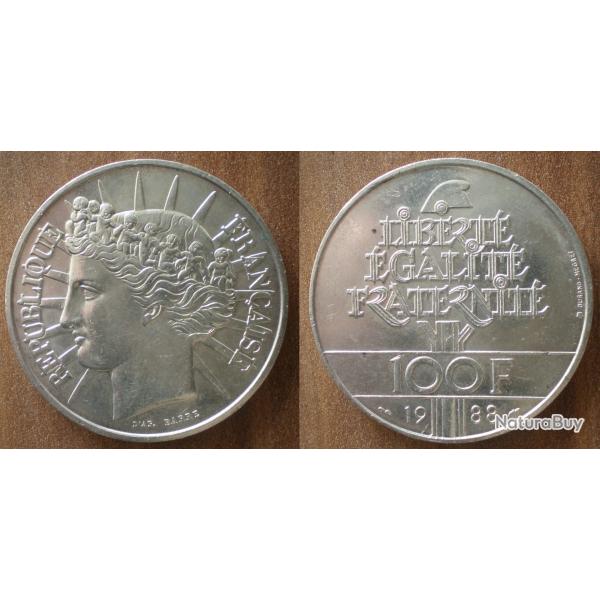 France 100 Francs 1988 Fraternit Piece Franc Argent Frcs Frc Frs