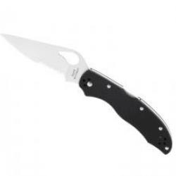 Couteau Byrd Knife HARRIER 2 lame semi-dentée acier 8Cr13MoV à cran NOIR
