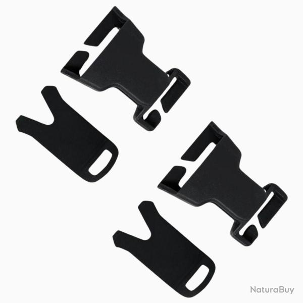 Set de 2 Boucles QD VAS Noir