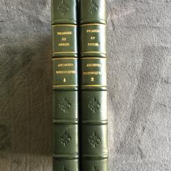 ARCHIVES HISTORIQUES DE LA PICARDIE ET DE L'ARTOIS - T 1 (1842)  T2 (1844)  - P.ROGER - REGIONALISME