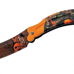 Herbertz 592312 Couteau couperet pliant avec décore imprimé 3D