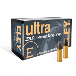 50 Munitions ELEY Ultra Extreme Long Range 40G Cal 22lr