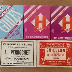 Lot de 5 boîtes de cartouches cal 16.