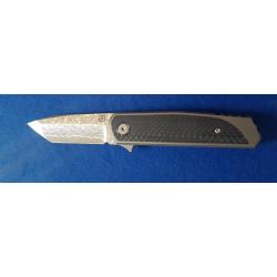 Couteau pliant Damas titane custom Ray LACONICO - Alliance designs