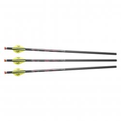 Flèches Arbalète Excalibur - Quill Carbone 16.5" - Encoche lumineuse / Pack de 3