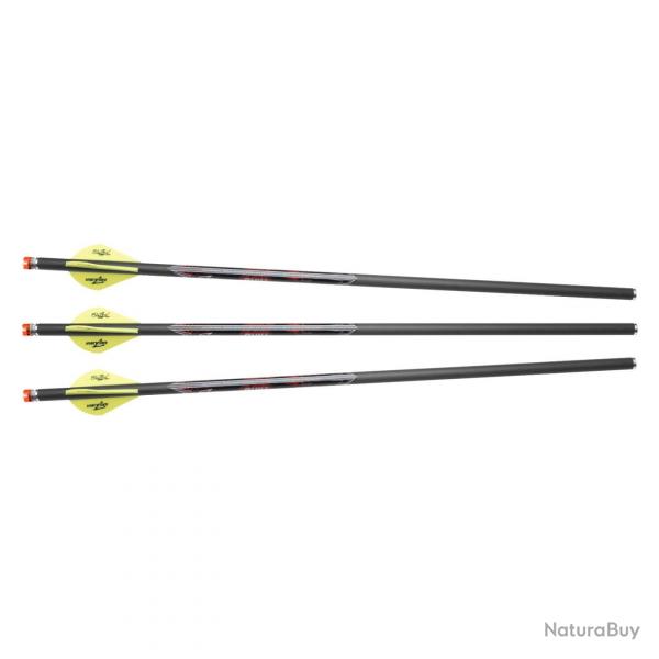 Flches Arbalte Excalibur - Quill Carbone 16.5" - Encoche lumineuse / Pack de 3
