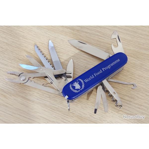 Victorinox couteau suisse Handyman bleu Nylon World food Programme Collector