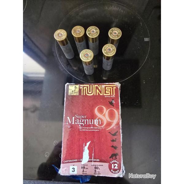 16 cartouches calibre 12 TUNET super magnum