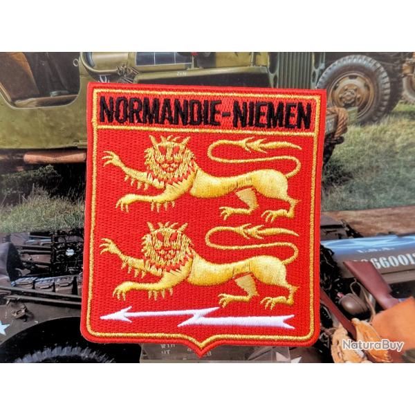 Patch brod du Normandie Niemen - Hauteur : 90 mm L: 80 mm  coudre ou  coller au fer  repasser