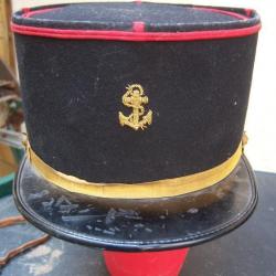 képi uniforme militaire troupe de Marine coloniale 1950 indo Indochine  x