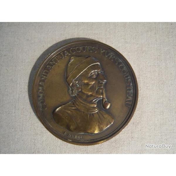 Mdaille  Commandant Jacques Yves Cousteau Le monde des Ocans La calypso