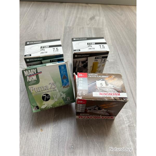 Lot de cartouches cal 20