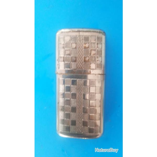 Briquet essence, France, acier et mtal, grav argent,