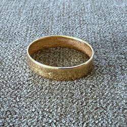 Anneau or 18 carats - taille 57 - bague - alliance
