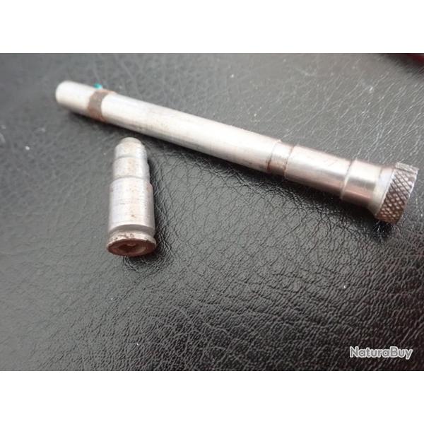 Tube LIENHARD pour tir de billes de 4,5 mm + fausse cartouche pour fusil Rubin Schmidt K11 ou K31