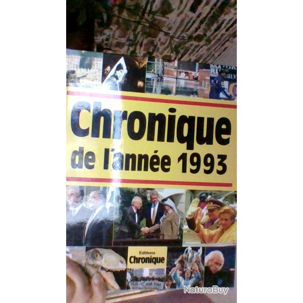Chronique de l'anne 1993  - Edition chronique -