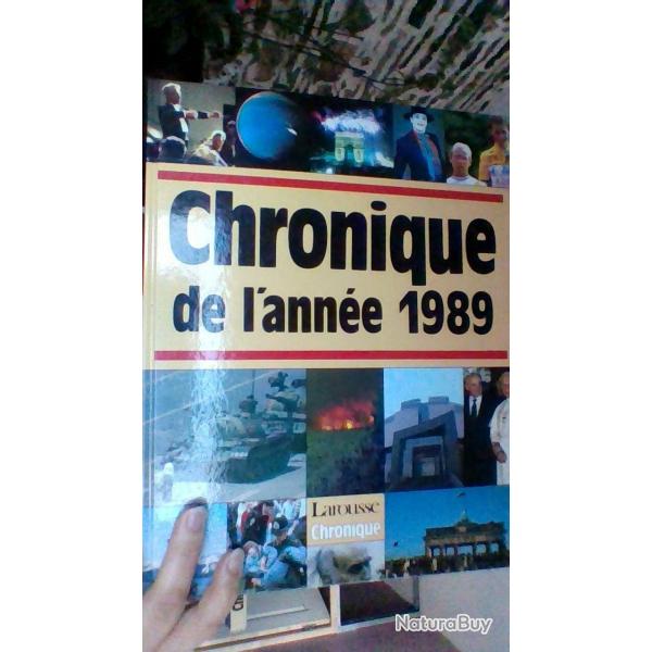 Chronique de l'anne 1989  - Edition chronique -