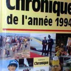 Chronique de l'année 1994  - Edition chronique -