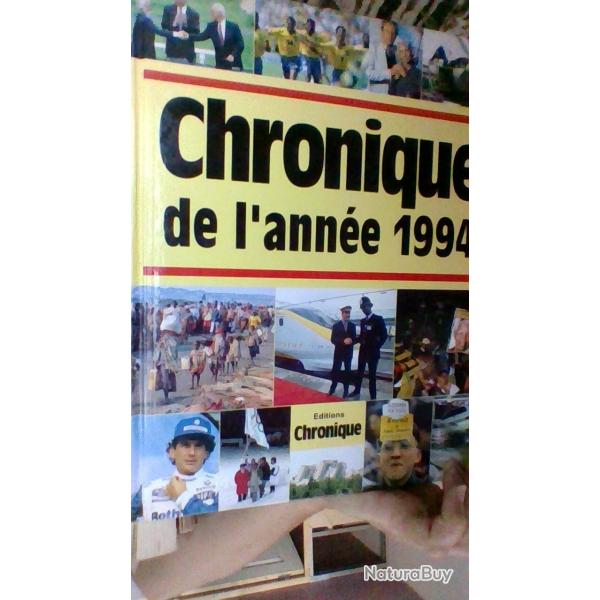 Chronique de l'anne 1994  - Edition chronique -