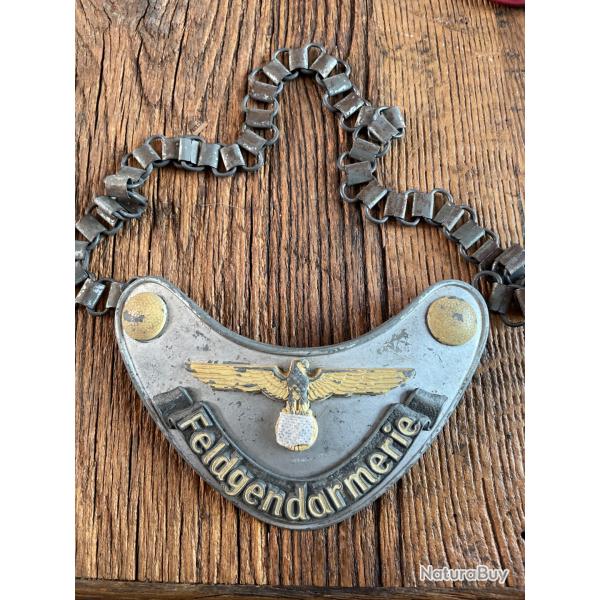 Hausse de col feldgendarmerie soldat allemand