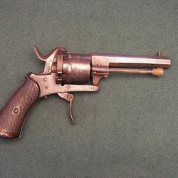 Revolver belge de type Lefaucheux marqué "GL" (A595)
